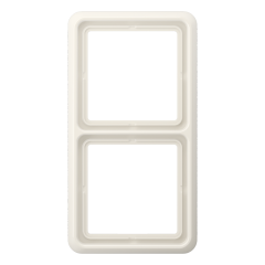 CD582WUW Рамка для вертикальной и горизонтальной установки ударопрочная, 2-кратная; слоновая кость