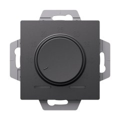 ATN001435 - AtlasDesign ТЕРМОСТАТ электрон. теплого пола с датчиком, 10A, механизм, БАЗАЛЬТ