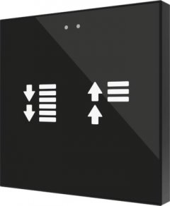 Выключатель сенсорный KNX Flat F2, 2-кнопочный, в уст. коробку, произвольная графика