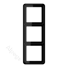 CD583SW Рамка для вертикальной и горизонтальной установки, 3-кратная; черная