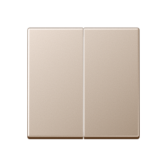 A595CH Клавиша для сдвоенного выключателя, шампань