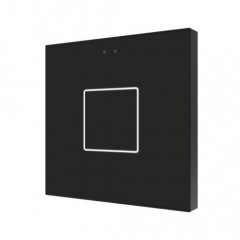 Выключатель сенсорный KNX Flat F1, 1-кнопочный, цвет черный