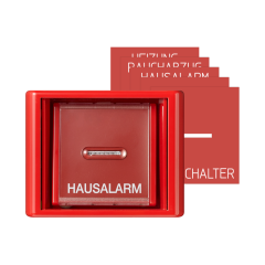 AS561GLRT Клавиша с прозрачной крышкой для всех встраиваемых выключателей и кнопок; красная