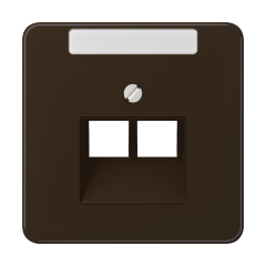 CD569-2NAUABR Крышка для ординарной телефонной и компютерной розетки  UAE; коричневая