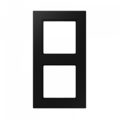 Jung A550 - Рамка 2-ая, цвет матовый черный A5582BFSWM