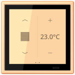 KNX комнатный контроллер LS TOUCH, LC 459 D1 S258