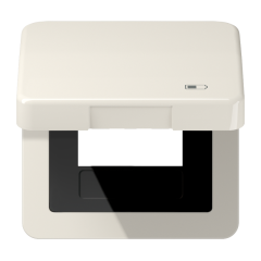 Рамка с подпружиненной крышкой для USB-механизмов, с центральной платой, CD590KLUSB