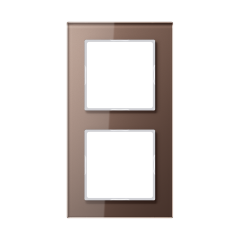 AC582GLMO A creation, Рамка 2поста, стекло мокко