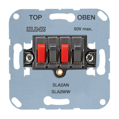SLA2AN Гнездо для громкоговорителя двухполюсное; антрацит