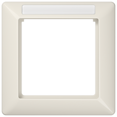 AS581BFINA Рамка 1-кратная для вертикальной и горизонтальной установки; термопласт