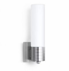 L 260 LED 007874 IP 44 stainlees steel/matt светодиодный светильник с датчиком движения настенный уличный E27 + LED 1х8 Вт