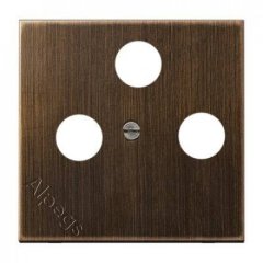 LSmetal Накладка TV/FM/SAT, античн. латунь. ME2990SATAT