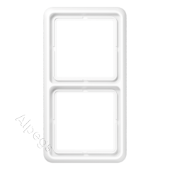 CD582W Рамка для вертикальной и горизонтальной установки, 2-кратная; слоновая кость