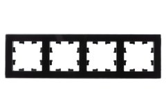 ATN321004 - AtlasDesign Nature Рамка на 4 поста, стекло черное