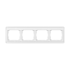 SL5840WW Рамка для горизонтальной установки 4-кратная; белая