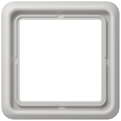 CD581WULG Рамка для вертикальной и горизонтальной установки ударопрочная, однократная; светло-серая