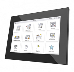 Сенсорная панель KNX Z70, цвет черный, доступно с 1го квартала 2020г.