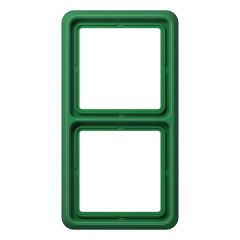 CD582WUGN Рамка для вертикальной и горизонтальной установки ударопрочная, 2-кратная; зеленая