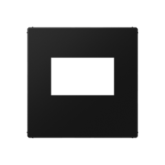 A500 Накладка для USB-зарядных устройств без видимого винта, термопласт, черный матовый, Jung A1569USBSWM