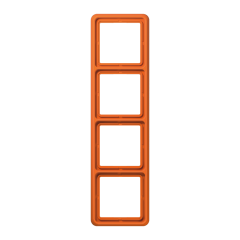 CD584WUO Рамка для вертикальной и горизонтальной установки ударопрочная, 4-кратная; оранжевая