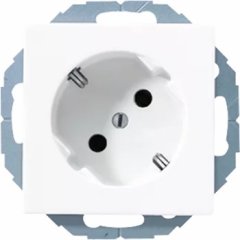 A520-45NWW Штепсельная розетка SCHUKO 16A, 250V  с поворотом на 45°; белая