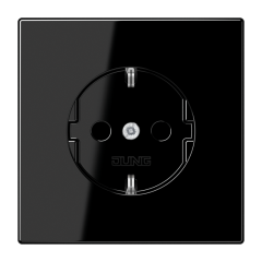 LS1520SW Штепсельная розетка SCHUKO 16A, 250V ; черная