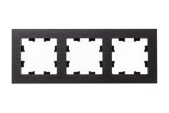 ATN312303 - AtlasDesign Nature Рамка на 3 поста, металл оникс