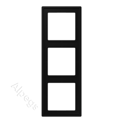 LS990 Рамка 3 поста, термопласт, черный матовый LSZ983BFSWM
