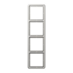 CD584WULG Рамка для вертикальной и горизонтальной установки ударопрочная, 4-кратная; светло-серая