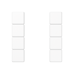 A504TSAWW комплект накладок 4гр белый