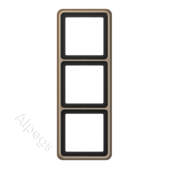 CD583GB Трехпостовая рамка бронза