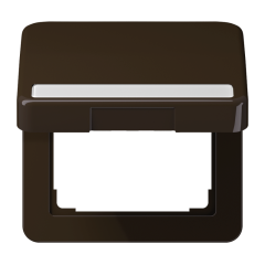 CD590BFNAKLBR Крышка ударопрочная откидная с возвратной пружиной и полем для надписи 7?57 мм; коричневая