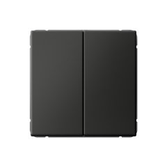 2-клавишный ВЫКЛЮЧАТЕЛЬ, сх. 5, 10АХ , Art Gallery, цвет Базальт, GAL001451