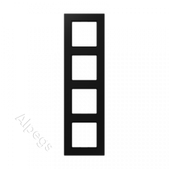 Jung A550 - Рамка 4-ая, цвет матовый черный A5584BFSWM