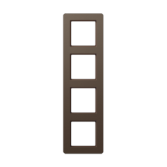 Рамка на 4 поста; термопласт; мокко; A FLOW, AF584BFMO Jung AF584BFMO