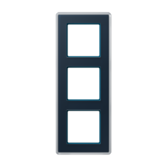 A VIVA Рамка 3-ная, стекло цвет Синий, Jung AV583GLMNB