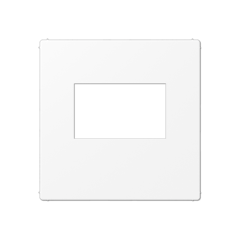 A500 Накладка для USB-зарядных устройств без видимого винта, термопласт, белый матовый, Jung A1569USBWWM