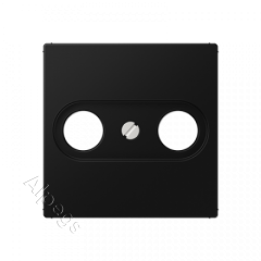 Крышка для TV-розетки цвет матовый черный A561BFPLTVSWM