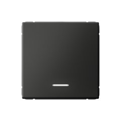 1-клавишный ВЫКЛЮЧАТЕЛЬ с подсветкой, сх. 5а, 10АХ , Art Gallery, цвет Базальт, GAL001413