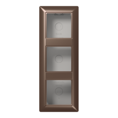 AS583AMO Коробка для накладного монтажа 3-кратная; мокка