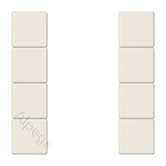 LS504TSA комплект накладок 4гр слоновая кость