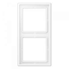 LS990 Рамка 2-ная, цвет Матовый белый LS982WWM