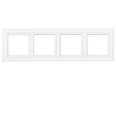 Рамка четверная Jung Eco Profi Deco, белый, EPD484WW