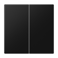 LS990 Клавиша 2-ная, цвет матовый черный LS995SWM