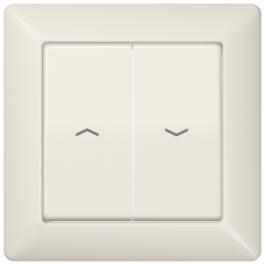 AS590-5P Клавиши с рамкой для выключателя управления жалюзи; слоновая кость