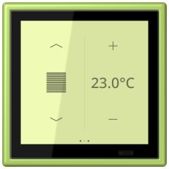 KNX комнатный контроллер LS TOUCH, LC 459 D1 S221