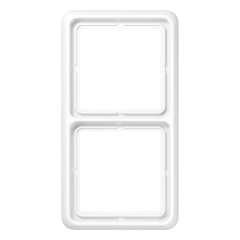 CD582WUWW Рамка для вертикальной и горизонтальной установки ударопрочная, 2-кратная; белая