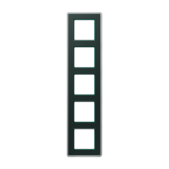 A VIVA Рамка 5-ная, стекло цвет Изумруд, Jung AV585GLMSG