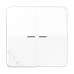 CD595KO5WW Клавиши для сдвоенных выключателей с подсветкой; белые