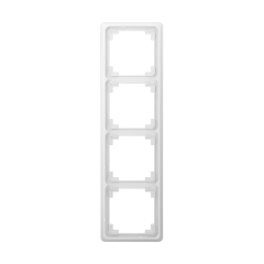 CDP584WW Рамка для вертикальной и горизонтальной установки, 4-кратная, белая